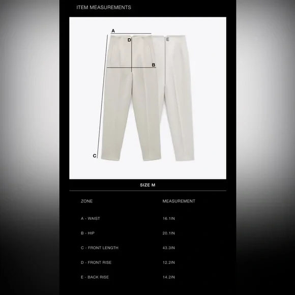 (#56)ZARA Straight Leg Pants - Picture 9 of 10